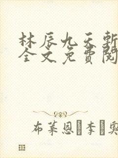 林辰九天斩神诀全文免费阅读笔趣阁