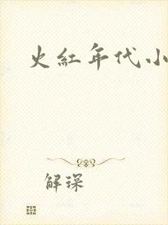 火红年代小说封面