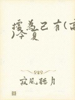 据为己有(高干)今夏封面