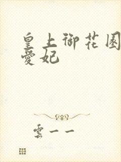 皇上御花园中要爱妃