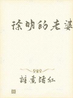 徐明的老婆封面