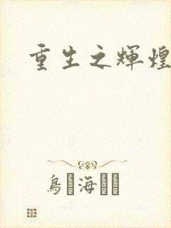 重生之辉煌一生封面