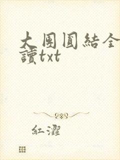 大团圆结全文阅读txt封面