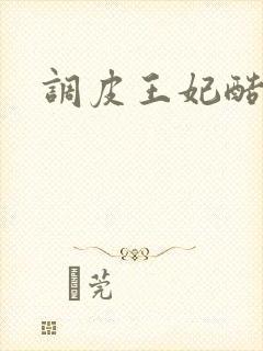 调皮王妃酷王爷