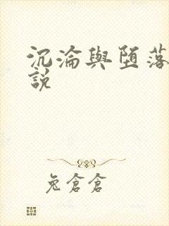 沉沦与堕落的小说封面