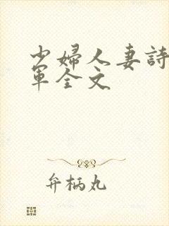 少妇人妻诗雨小军全文
