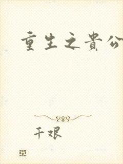 重生之贵公子