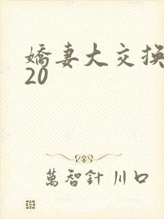 娇妻大交换1一20封面