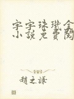 字字珠玑金银花小说免费阅读封面