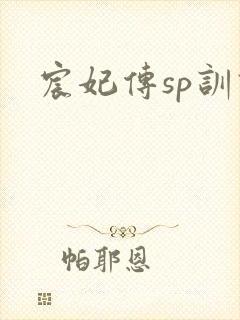 宸妃传sp训诫封面