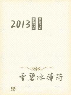 2013С˵封面