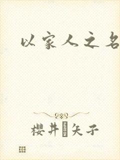 以家人之名小说
