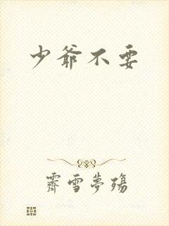 少爷不要