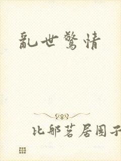 乱世惊情封面