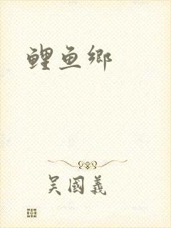 鲤鱼乡封面