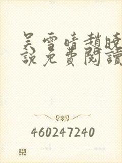 吴雪晴赵晓东小说免费阅读