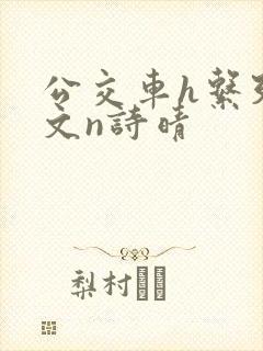 公交车h系列辣文n诗晴