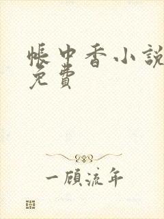 帐中香小说全文免费封面