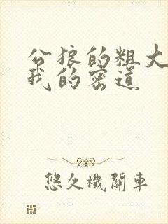 公狼的粗大挺进我的密道