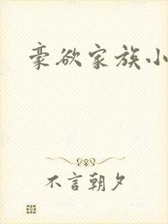 豪欲家族小说