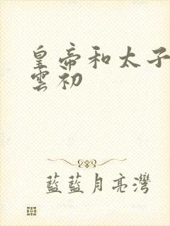 皇帝和太子妃h云初封面