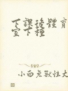 下课后体育器材室下种