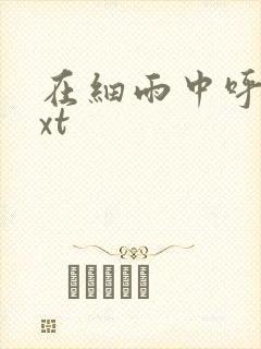 在细雨中呼喊txt