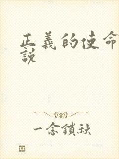 正义的使命 小说