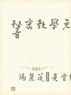 秘密教学免费观看