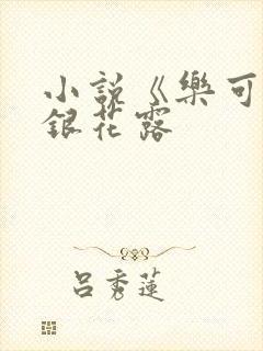 小说《乐可》金银花露封面