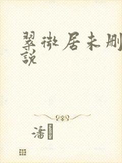 翠微居未删节小说封面