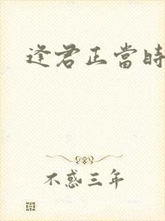 逢君正当时