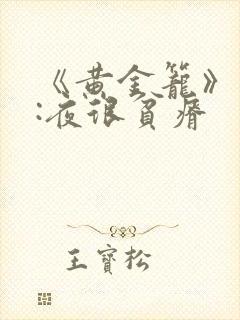 《黄金笼》作者:夜很贫瘠封面