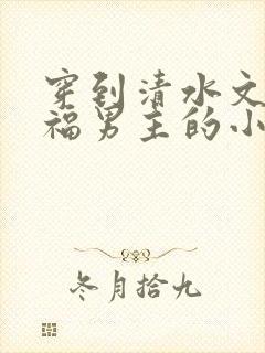 穿到清水文里造福男主的小说