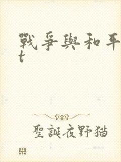 战争与和平txt封面