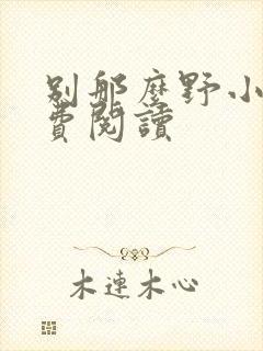 别那么野小说免费阅读