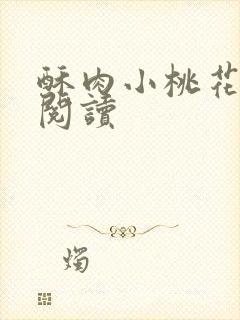 酥肉小桃花全文阅读