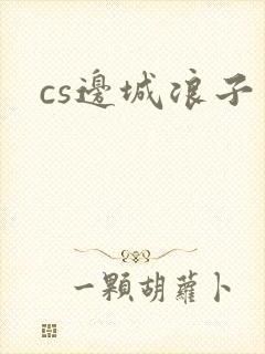 cs边城浪子