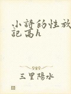 小诗的性放荡日记高h