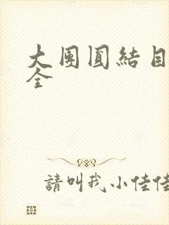 大团圆结目录大全