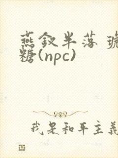 燕钗半落 琥珀糖(npc)