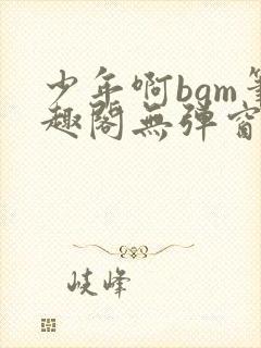 少年啊bgm笔趣阁无弹窗免费