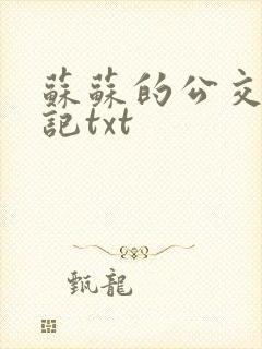 苏苏的公交车日记txt