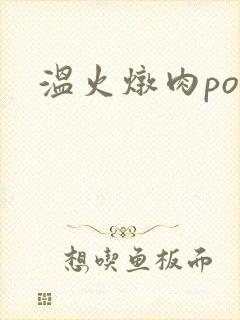 温火炖肉pop封面