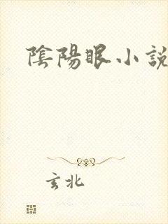 阴阳眼小说