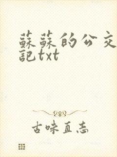 苏苏的公交车日记txt