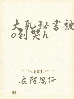 大乳秘书被cao到哭h