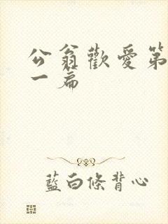 公翁欢爱第三十一篇