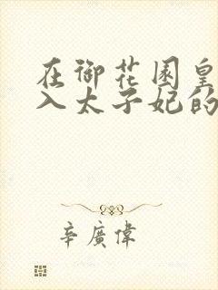 在御花园皇上进入太子妃的小说