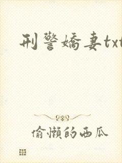 刑警娇妻txt